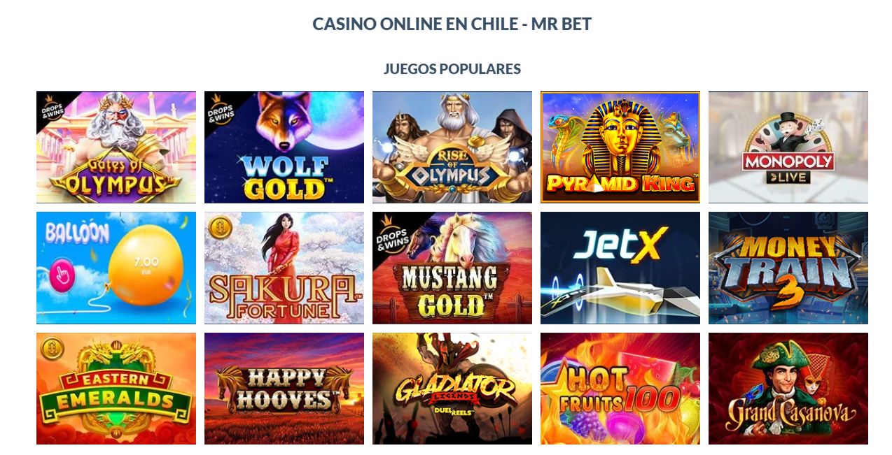 Juegos de Mr Bet Casino