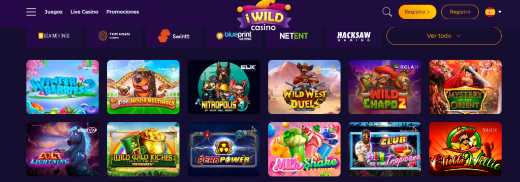 Juegos de casino iWild